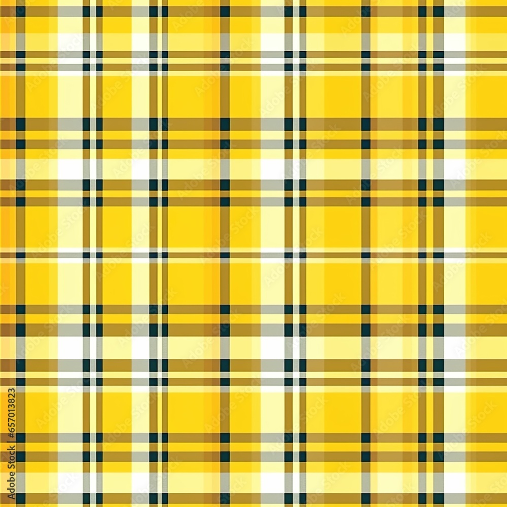 Yellow plaid seamless pattern, yellow plaid seamless tablecloth pattern, yellow plaid seamless fabric pattern, yellow plaid seamless gift wrapping paper pattern