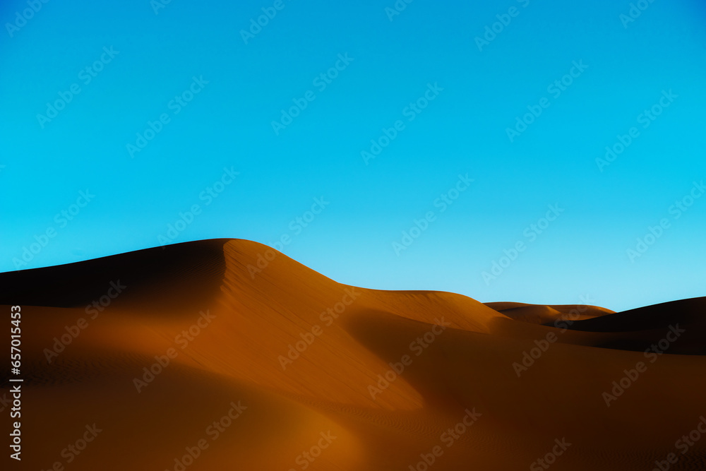 Beautiful dunes in the Arabian desert of Abu Dhabi - UAE