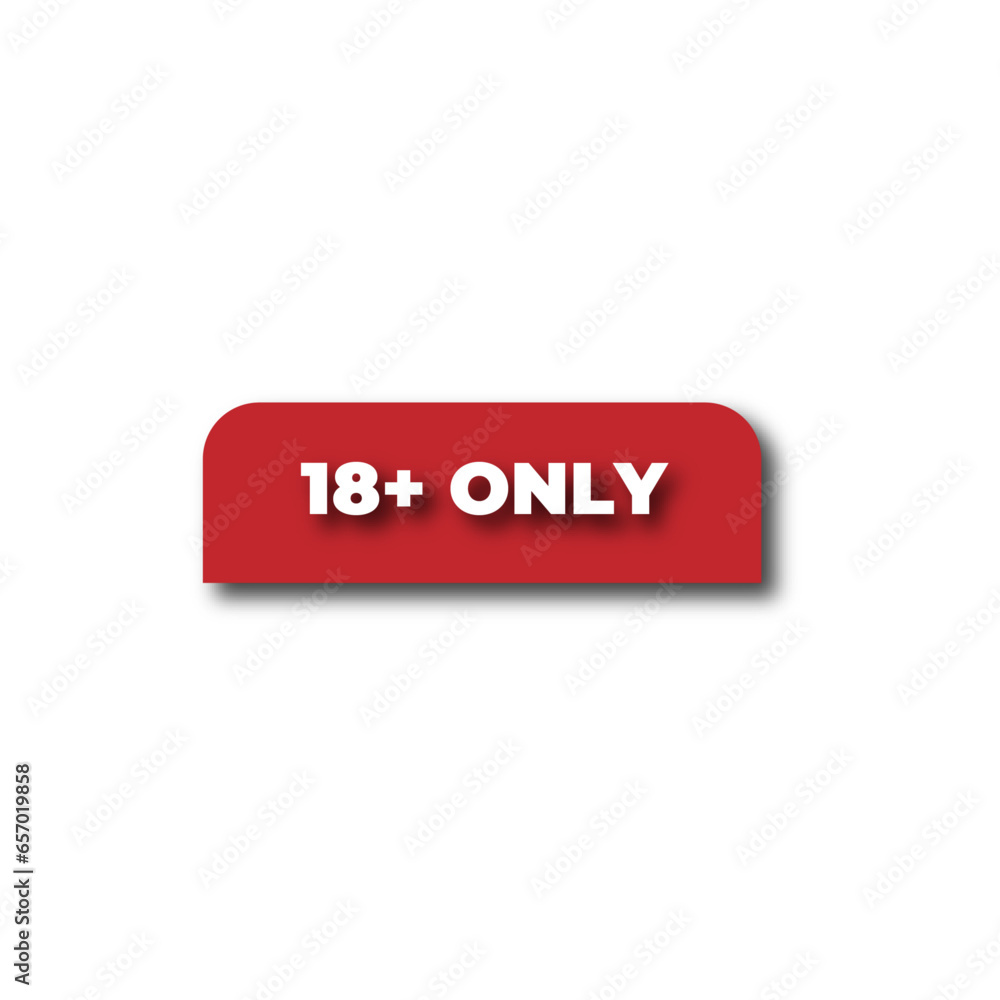 Plus 18 prohibition sign for people under eighteen years of age. For adults only. Vector illustration. Plus 18 prohibition sign for people under eighteen years of age. For adults only. Vector illustration.