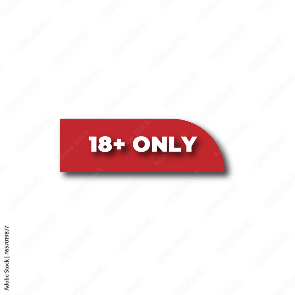 Plus 18 prohibition sign for people under eighteen years of age. For adults only. Vector illustration. Plus 18 prohibition sign for people under eighteen years of age. For adults only. Vector illustration.