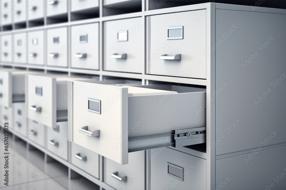 Data collection in containers, archive of commercial company documents. Data collection in containers, archive of commercial company documents.