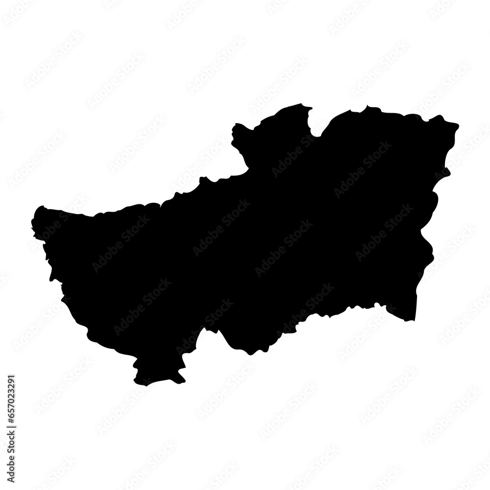 Souk Ahras province map, administrative division of Algeria.
