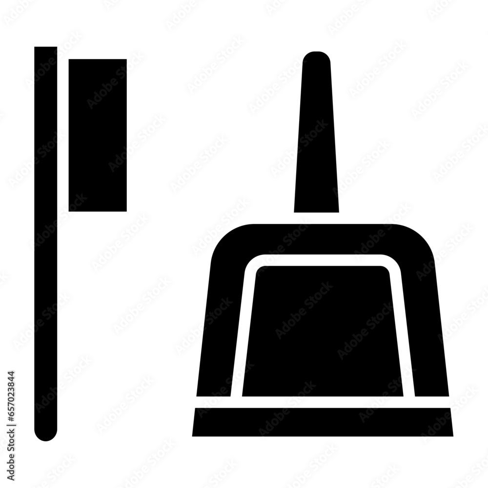 Fototapeta premium Solid Dust Picker icon