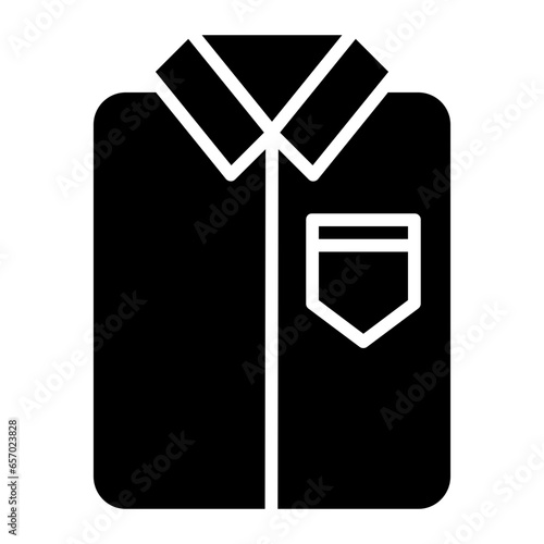 Solid Ironed shirt icon