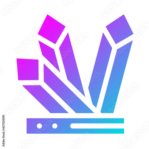 Crystals Vector Icon Design Illustration