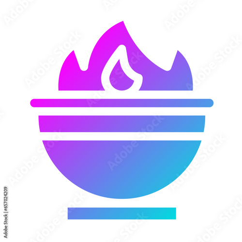 Cauldron Vector Icon Design Illustration