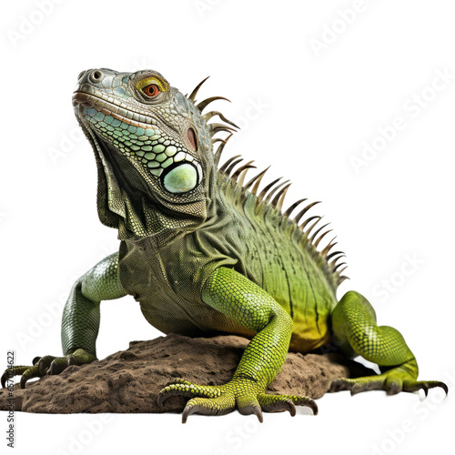 iguana on transparent background © DX