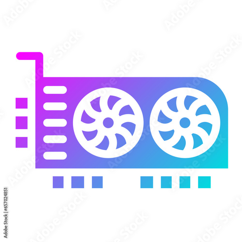 Graphic card Vector Icon Design Illustration