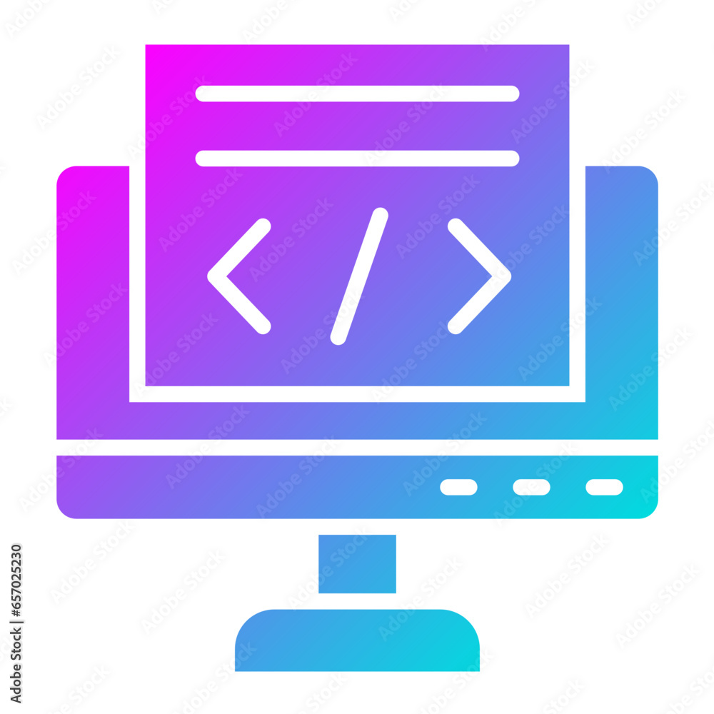 Coding Vector Icon Design Illustration Coding Vector Icon Design Illustration