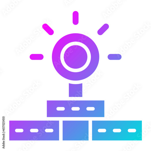 Head Mirror Vector Icon Design Illustration