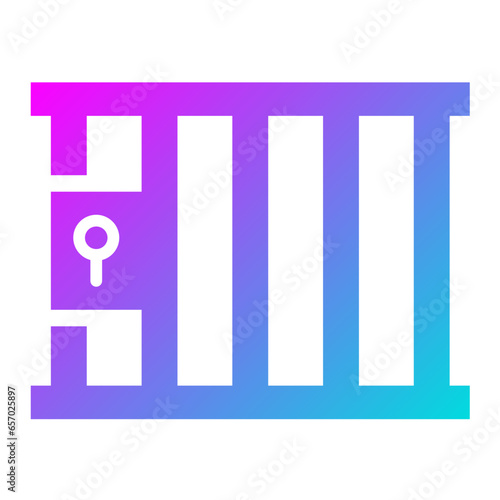 Jail Vector Icon Design Illustration