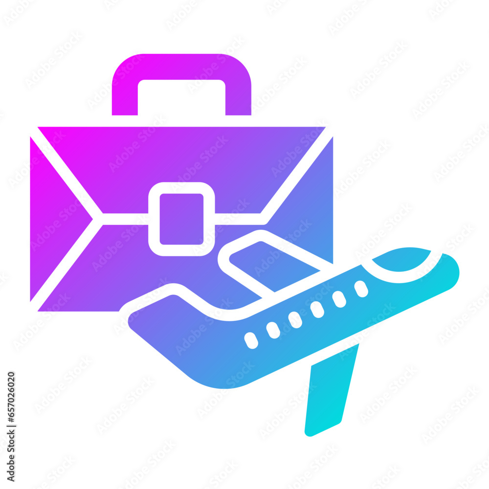 Business Trip Vector Icon Design Illustration Business Trip Vector Icon Design Illustration
