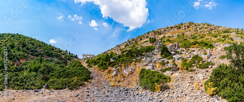 Obraz na plátně Ruins of Ariassos Ancient City in the Antalya Province of Turkey; ancient Hellen