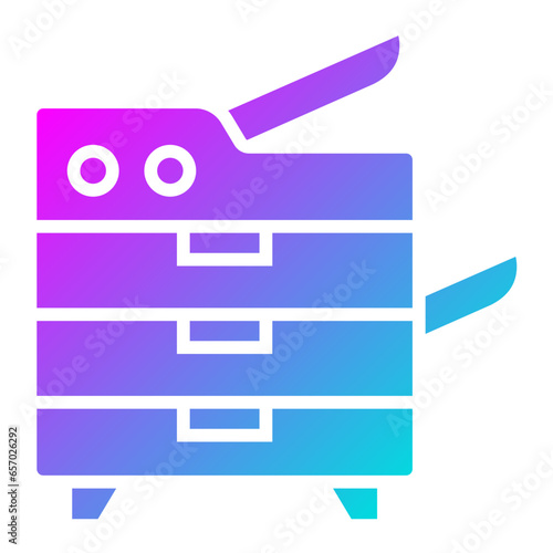 Photocopier Vector Icon Design Illustration