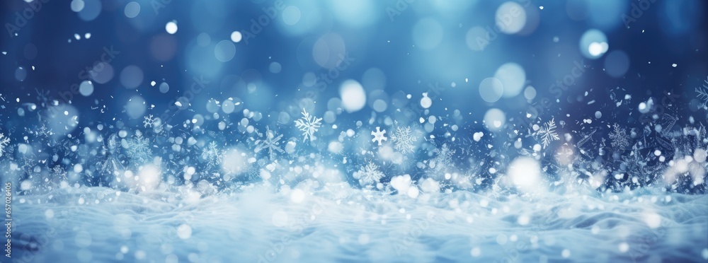 A winter background made of snowflakes (Generative Ai) A winter background made of snowflakes (Generative Ai)