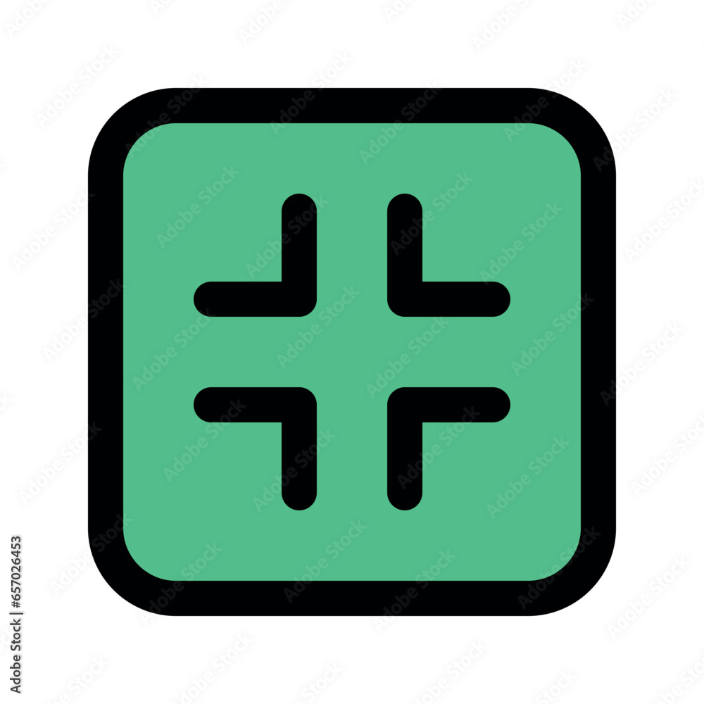 Illustration vector graphic icon of Minimize. Filled Line Style Icon. Multimedia Themed Icon. Vector illustration isolated on white background. Perfect for website or application design. Illustration vector graphic icon of Minimize. Filled Line Style Icon. Multimedia Themed Icon. Vector illustration isolated on white background. Perfect for website or application design.