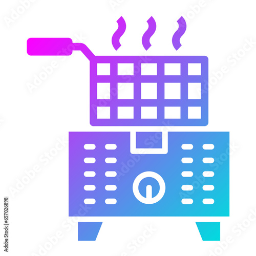 Deep Fryer Vector Icon Design Illustration