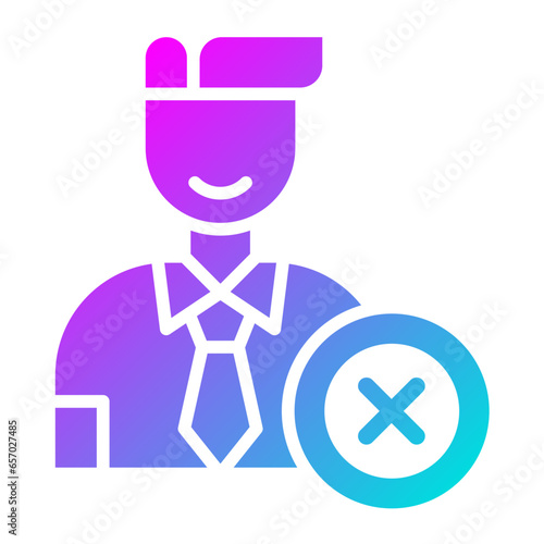 Reject Vector Icon Design Illustration