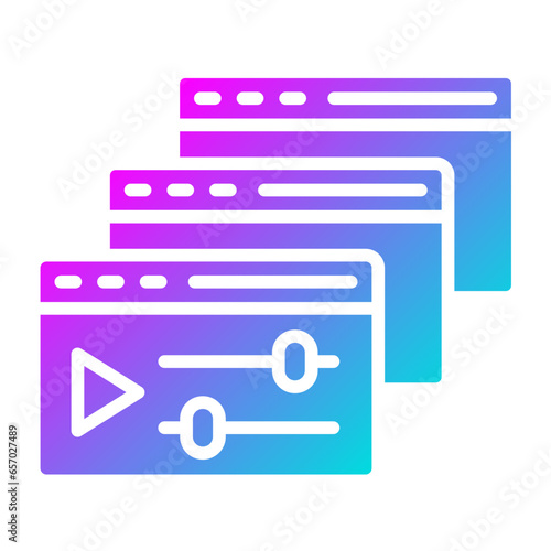 Courses Vector Icon Design Illustration