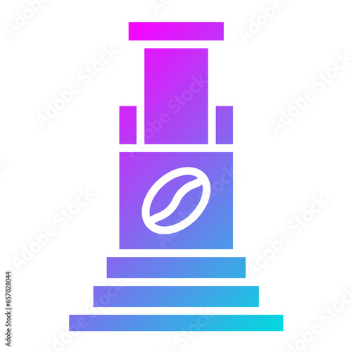 Aeropress Vector Icon Design Illustration