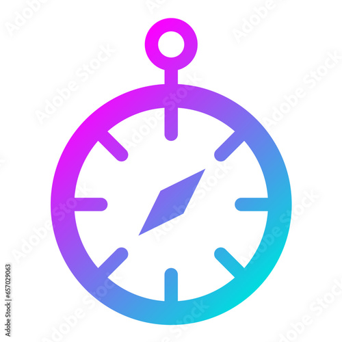 Chronometer Vector Icon Design Illustration