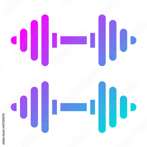 Barbell Vector Icon Design Illustration