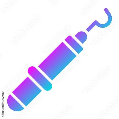 Dental Probe Vector Icon Design Illustration