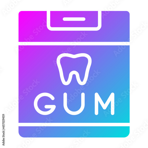 Chewing Gum Vector Icon Design Illustration