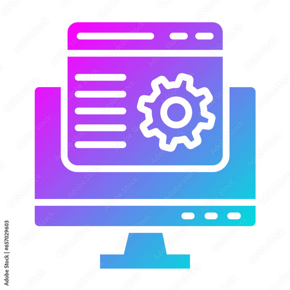 Landing page Vector Icon Design Illustration