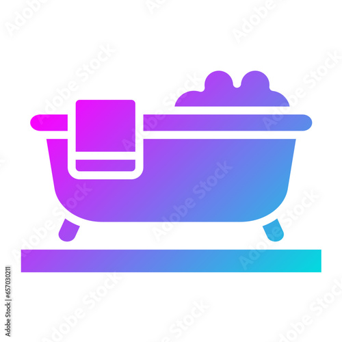 Bathtub Vector Icon Design Illustration