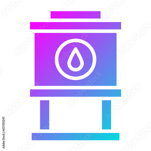 Water Tank Vector Icon Design Illustration