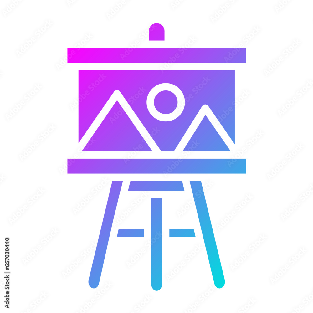 Art Gallery Vector Icon Design Illustration