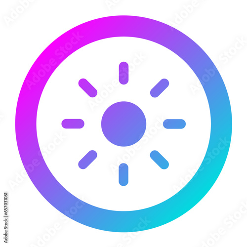 Brightness Vector Icon Design Illustration