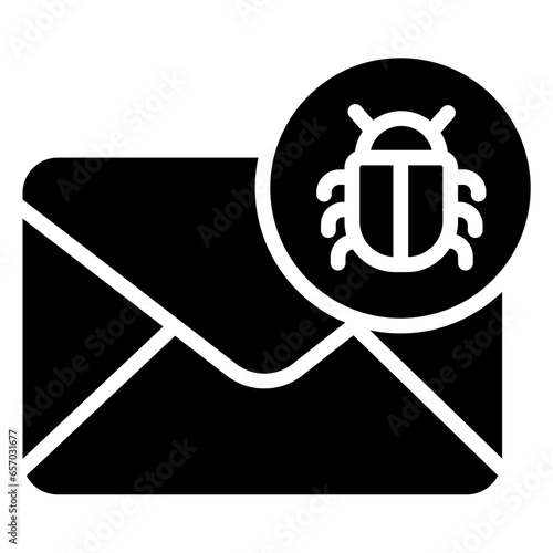 Solid Mail Bug icon