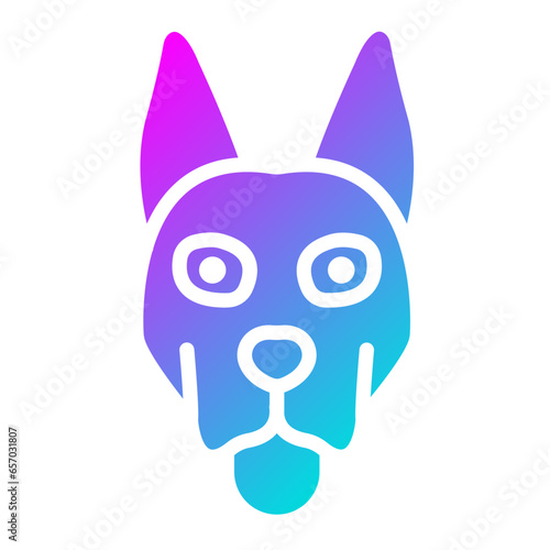 Dog Vector Icon Design Illustration