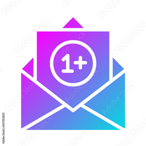 Unread Vector Icon Design Illustration