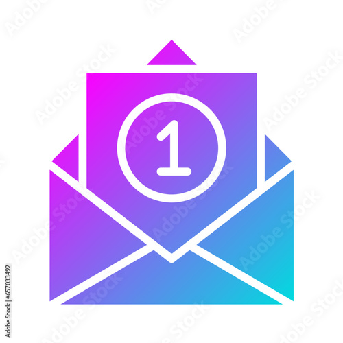 Inbox Vector Icon Design Illustration