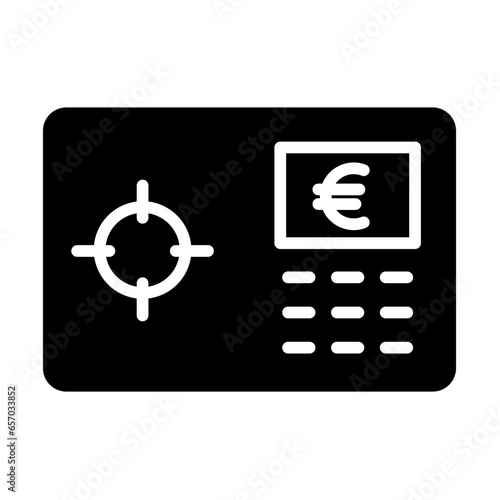 Solid Euro locker icon