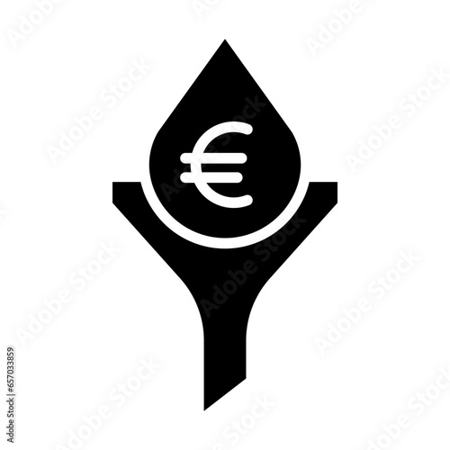 Solid Euro Funnel icon