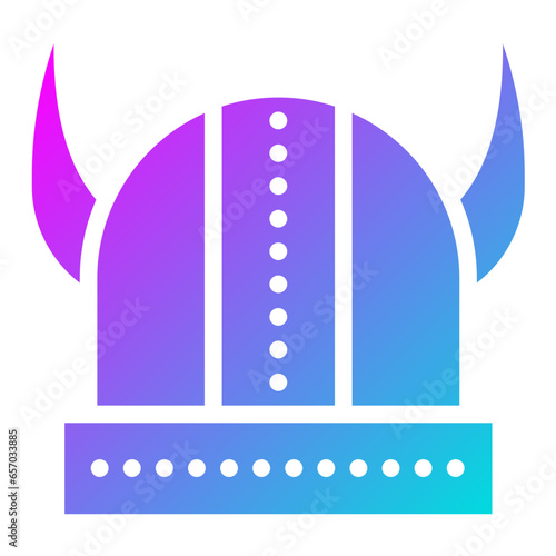 Viking helmet Vector Icon Design Illustration