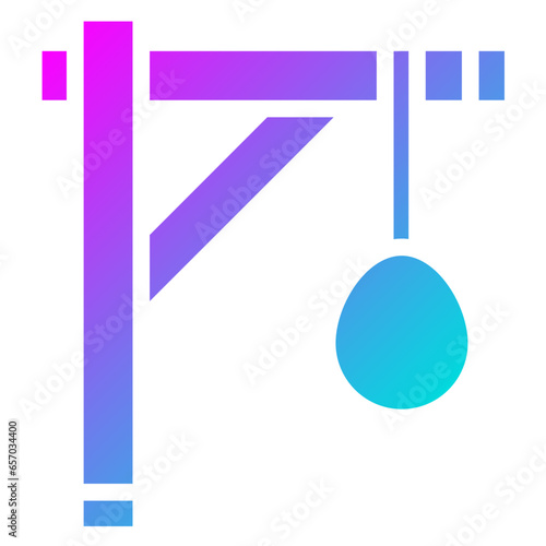 Gallows Vector Icon Design Illustration