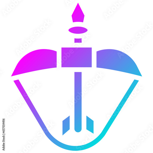 Crossbow Vector Icon Design Illustration