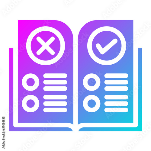 Rules Vector Icon Design Illustration
