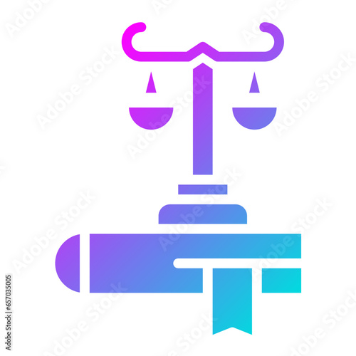 Law Vector Icon Design Illustration