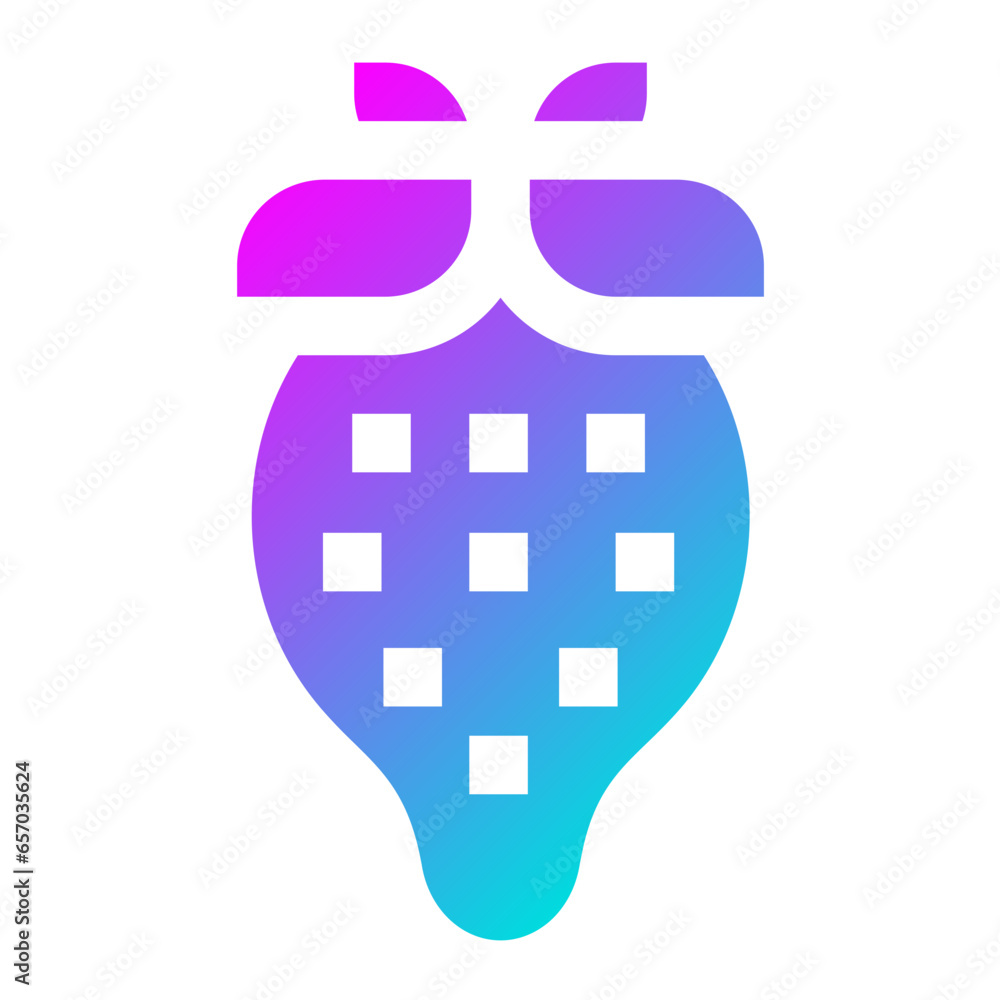 Strawberry Vector Icon Design Illustration Strawberry Vector Icon Design Illustration