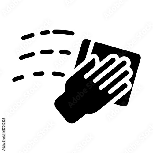 Solid Cleaning cloth icon