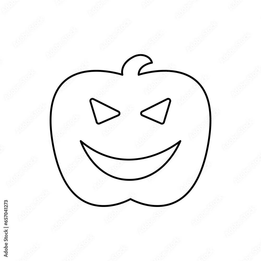 pumpkin jack icon on white background, vector illustration pumpkin jack icon on white background, vector illustration