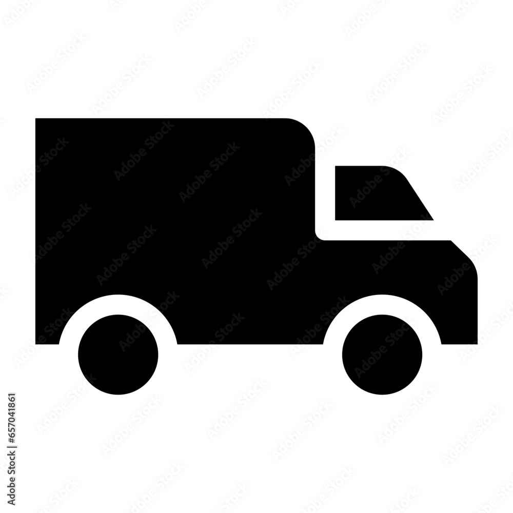 Solid Transportation van icon Solid Transportation van icon