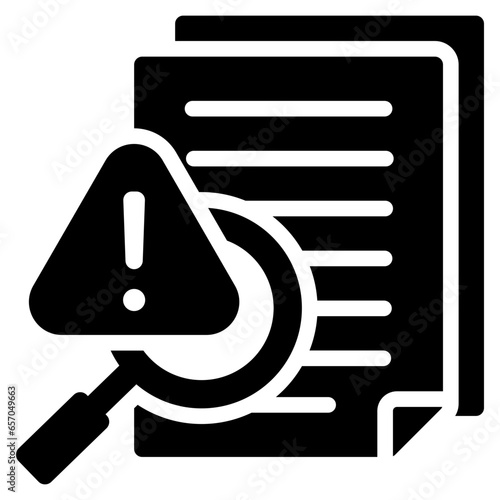 Survey Erors Glyph Icon