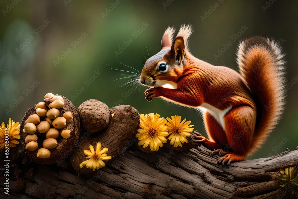 squirrel eating nut. squirrel eating nut.